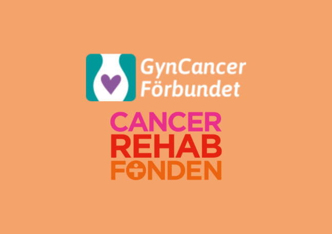 Loggor för Gyncancerförbundet och CancerRehabFonden.