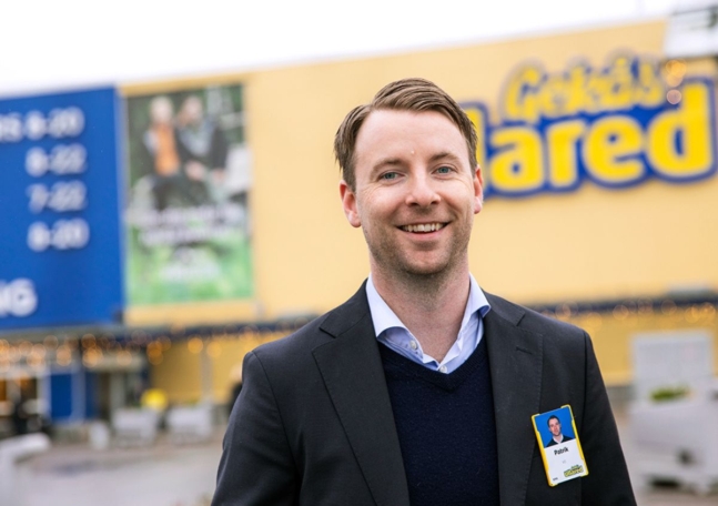 Porträtt av Patrik Levin, vd på Gekås.