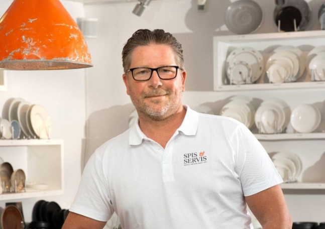 Porträtt av Martin Herrström, vd på Spis och Servis.